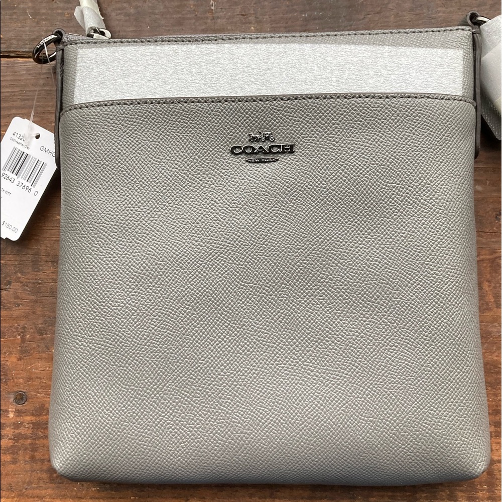 NWT AUTHENTIC COACH CROSSGRAIN LEATHER KITT MESSENGER CROSSBODY BAG